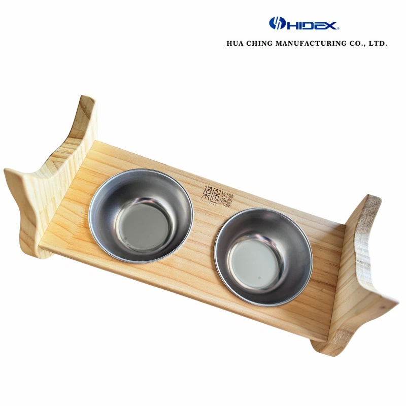 Tilted Cat Bowl Stand